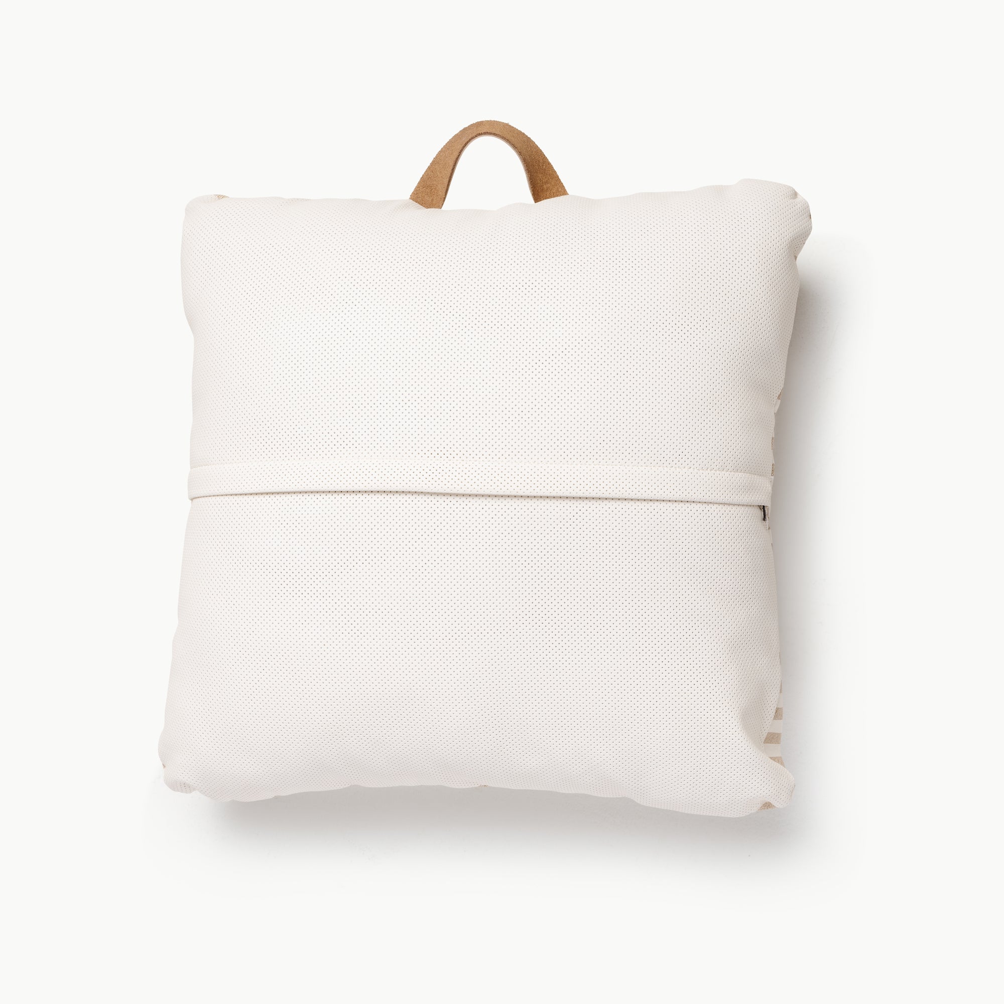 Cafe Stripe / Square@back of the cafe stripe mini square floor cushion