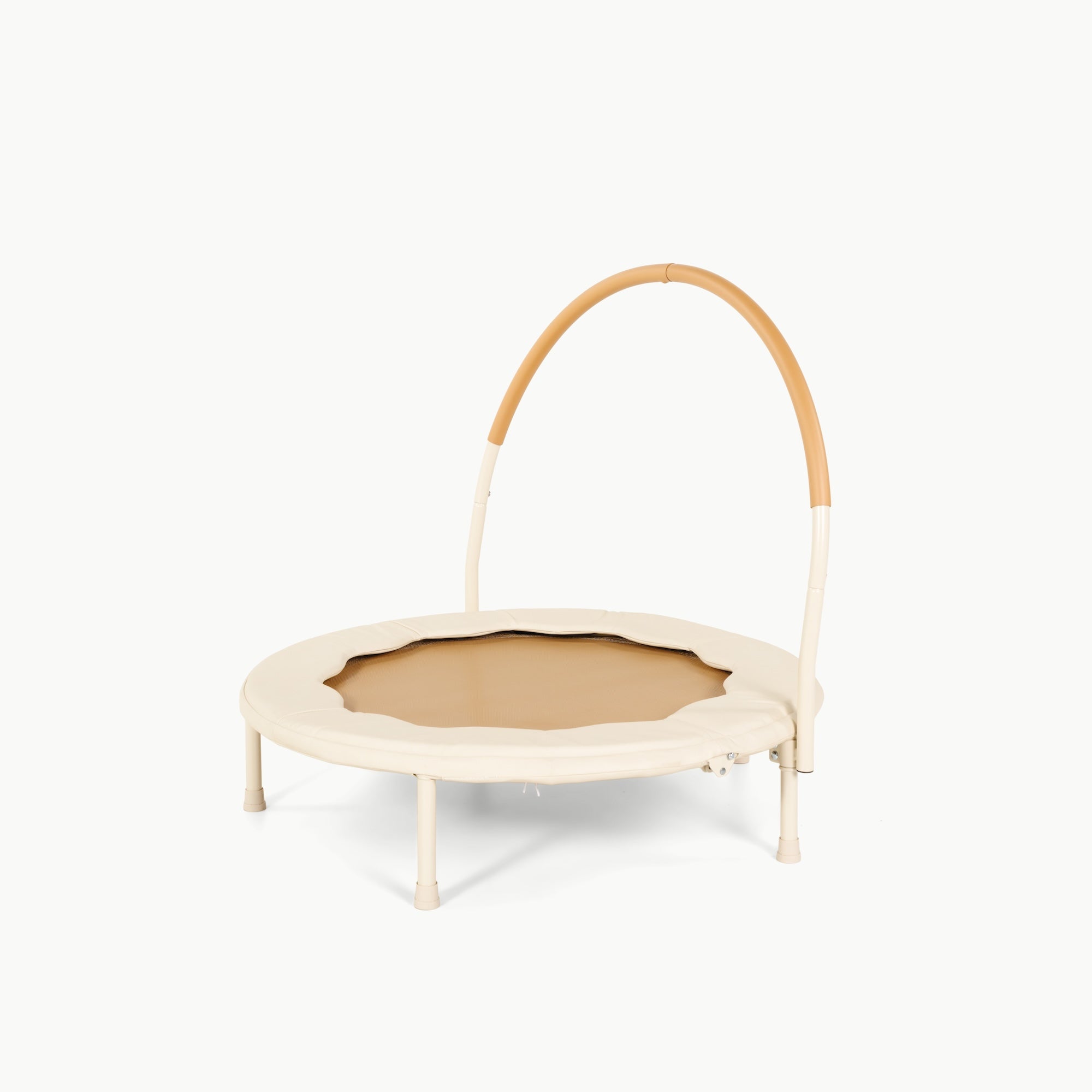 Ivory Scallop@Minimalist kids trampoline designed to fit beautifully in shared living spaces