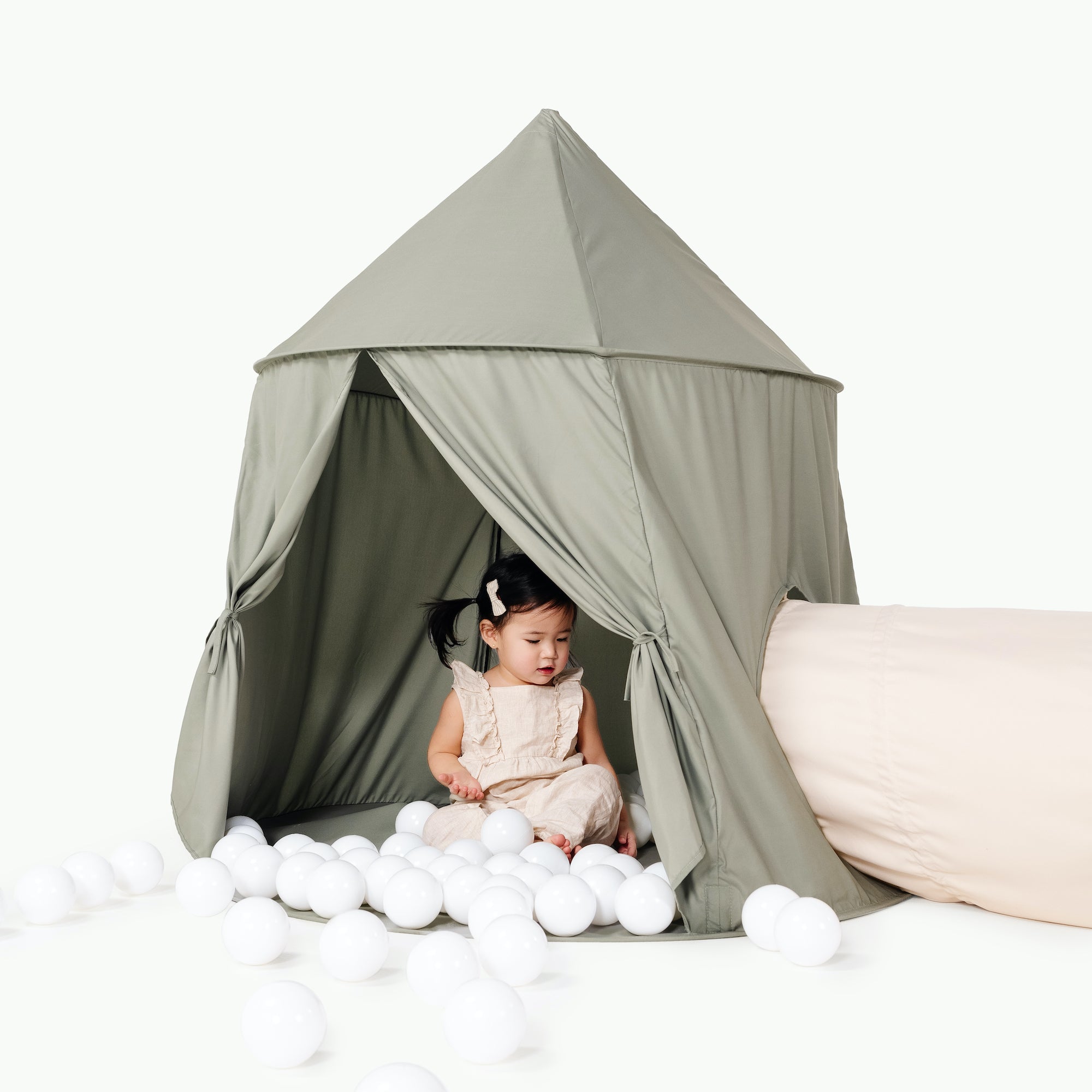 Seagrass (on sale)@kids playing in the rollic by gathre 3-in-1 playroom bundle play tent