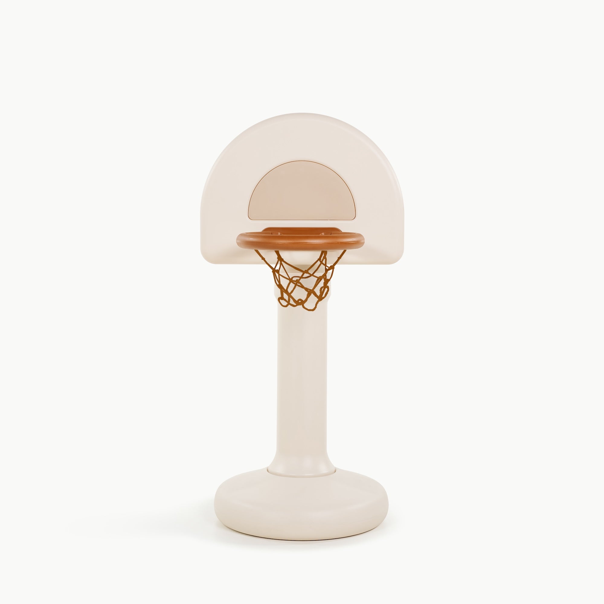 Ivory@Toddler basketball hoop designed for indoor and outdoor play