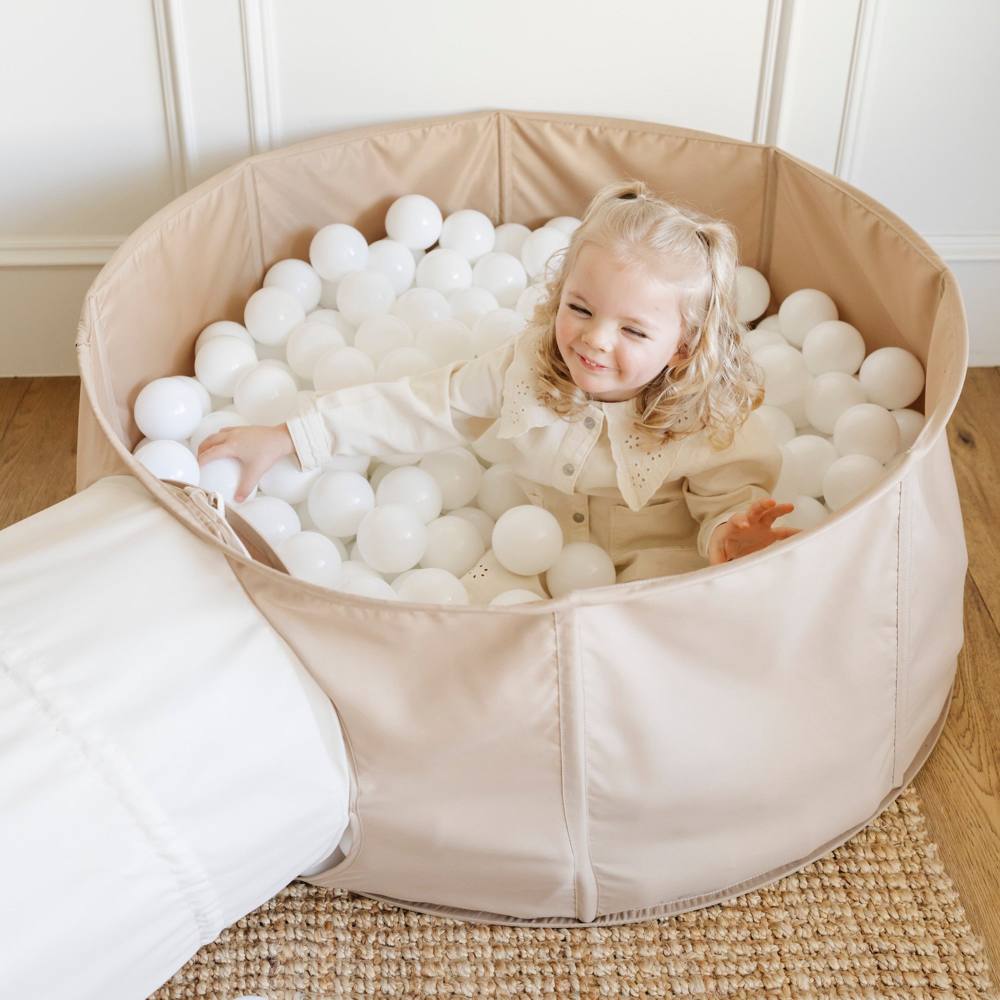 Seagrass (on sale)@kid playing in the rollic by gathre 3-in-1 playroom bundle