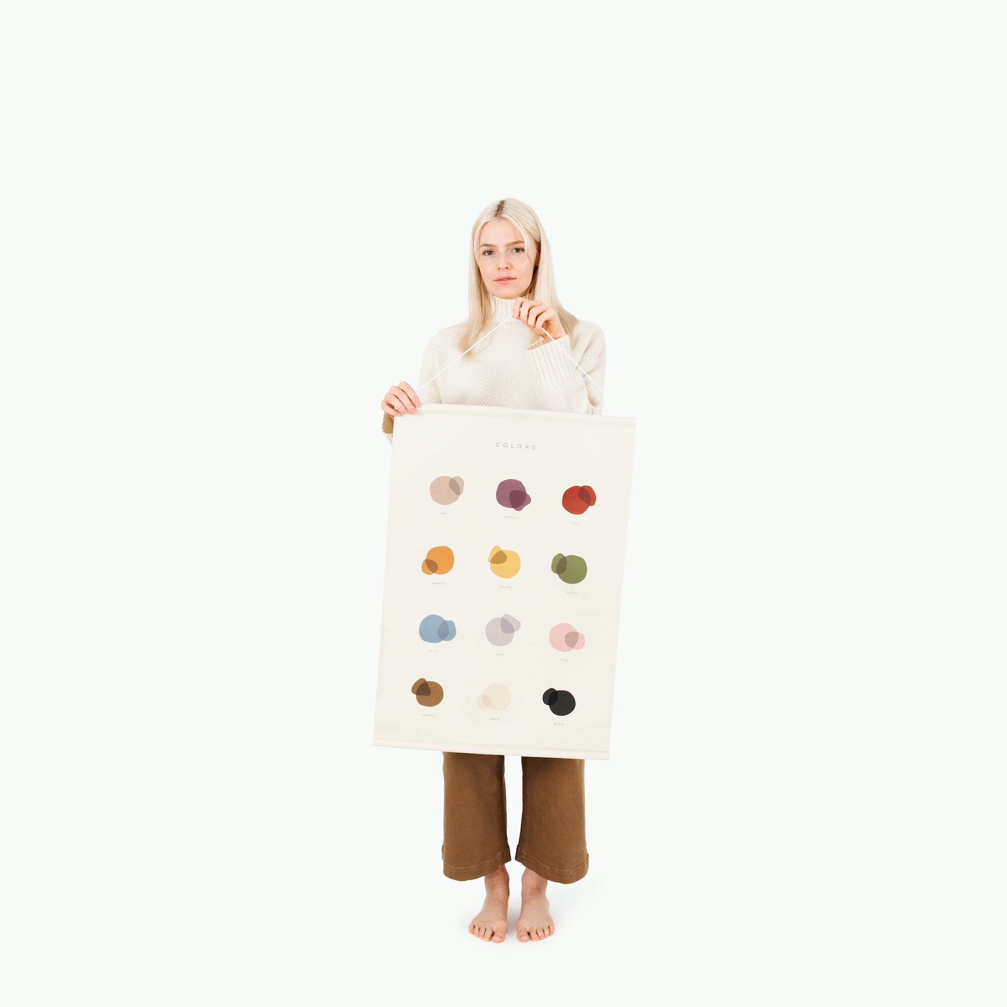 Colors@Woman holding the Colors Poster