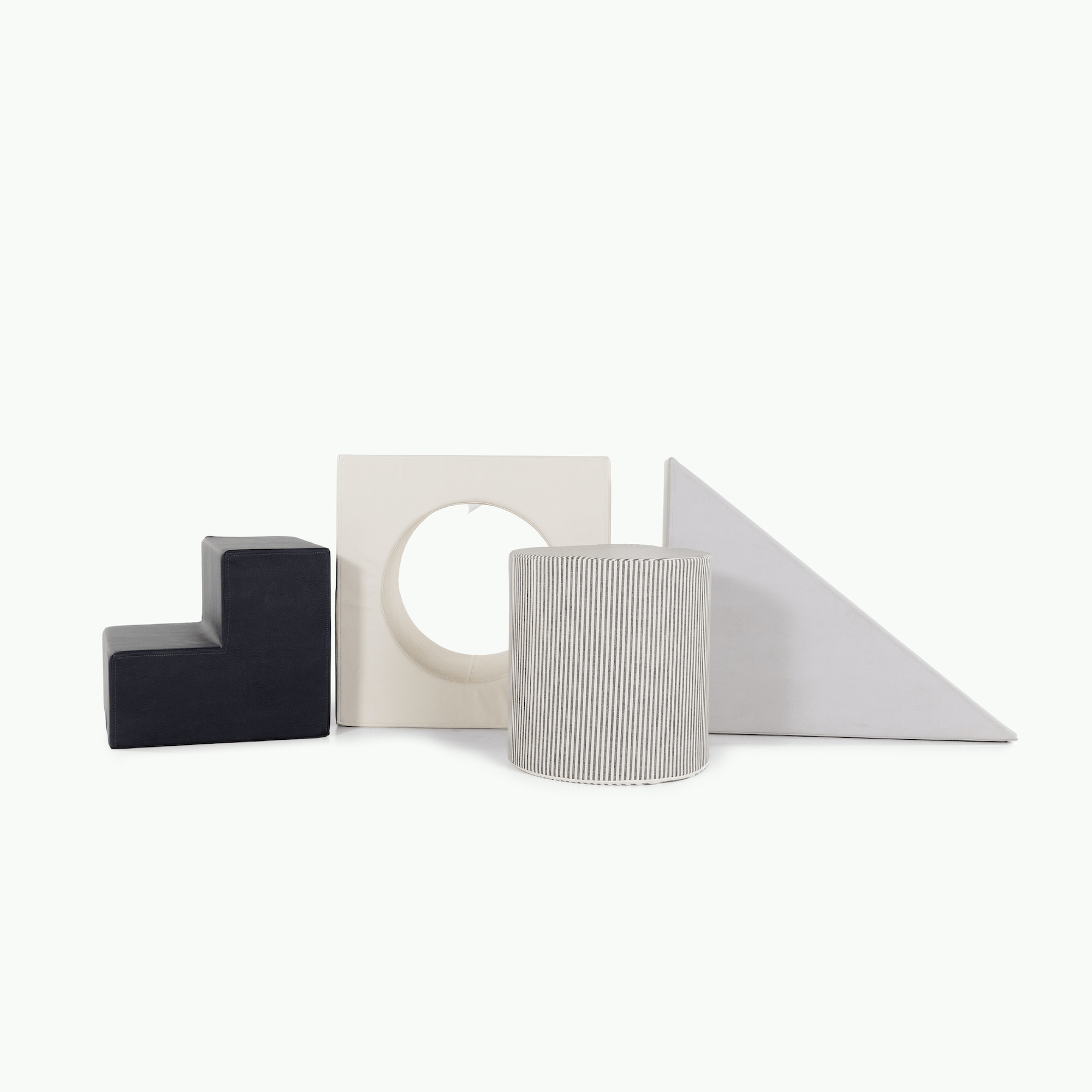 Raven • Ivory • Stone Stripe • Gull@Stone Stripe Block Playset