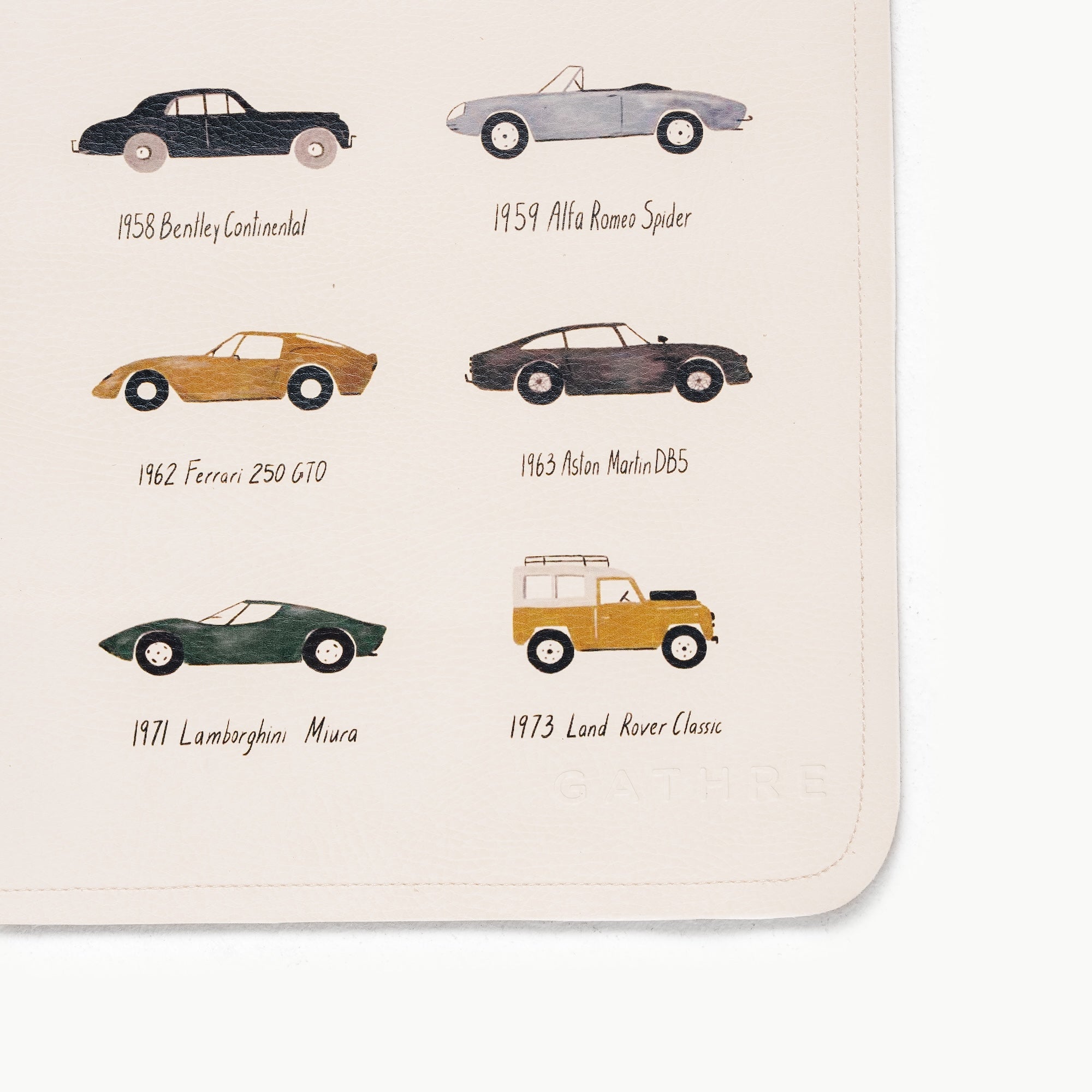 Classic Cars@mat deboss detail image