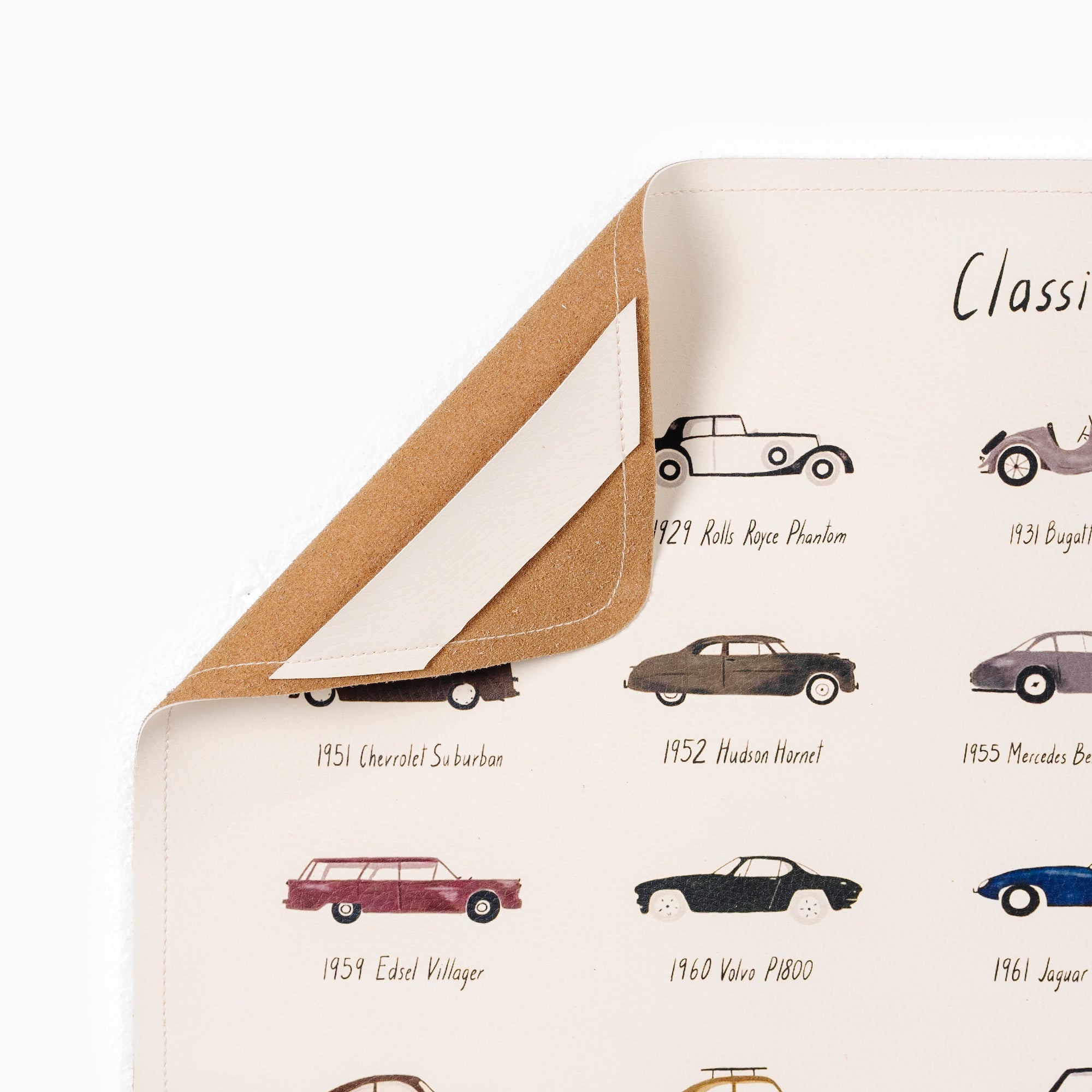 Classic Cars@corner hanging tab detail