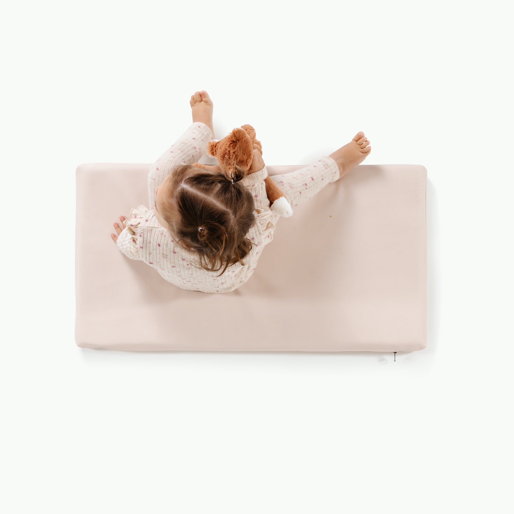 Belle (on sale)@overhead of baby on the belle padded micro+ mat