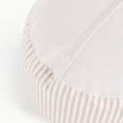 Cafe Stripe@bottom of the cafe stripe circle pouf