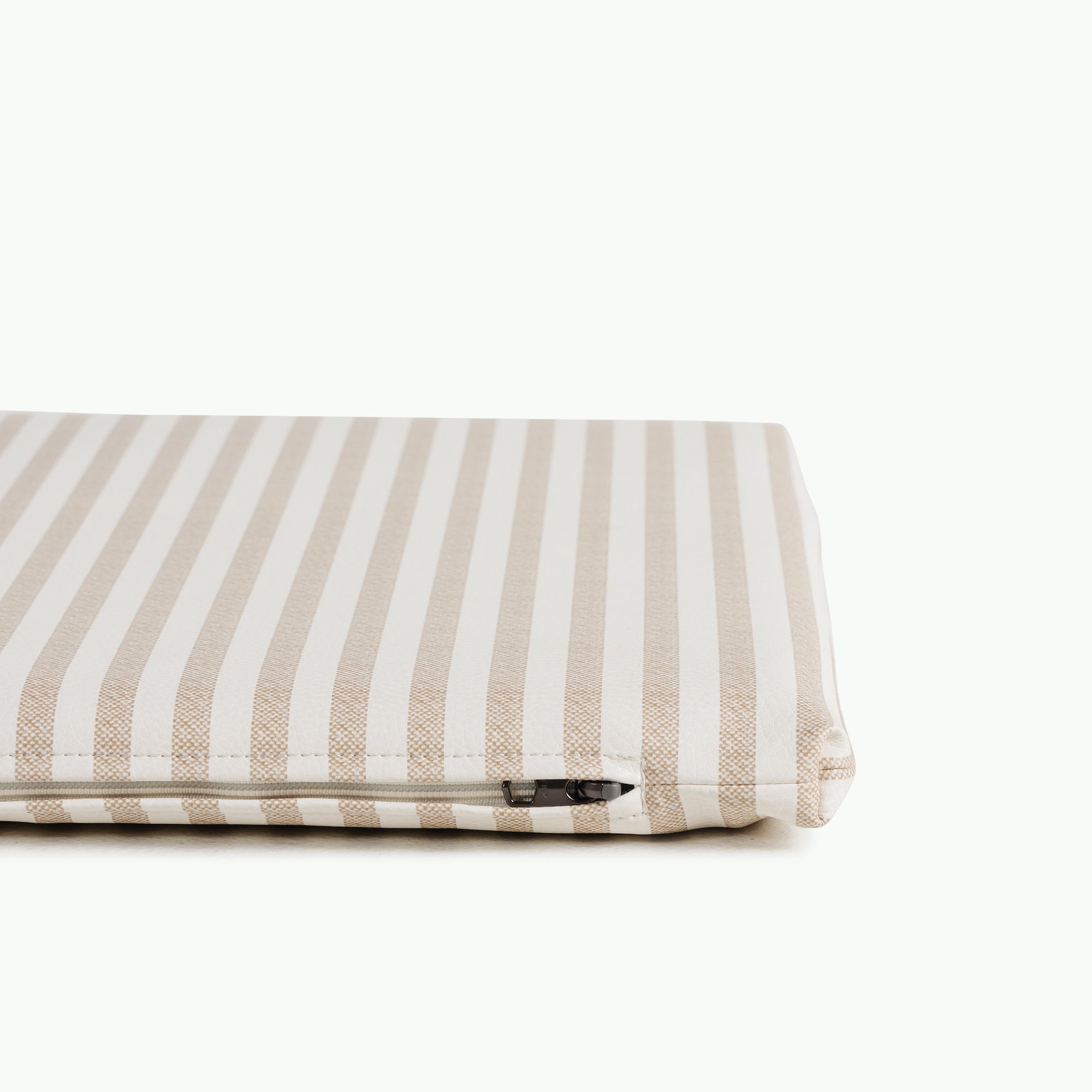 Cafe Stripe@zipper on the cafe stripe padded midi+
