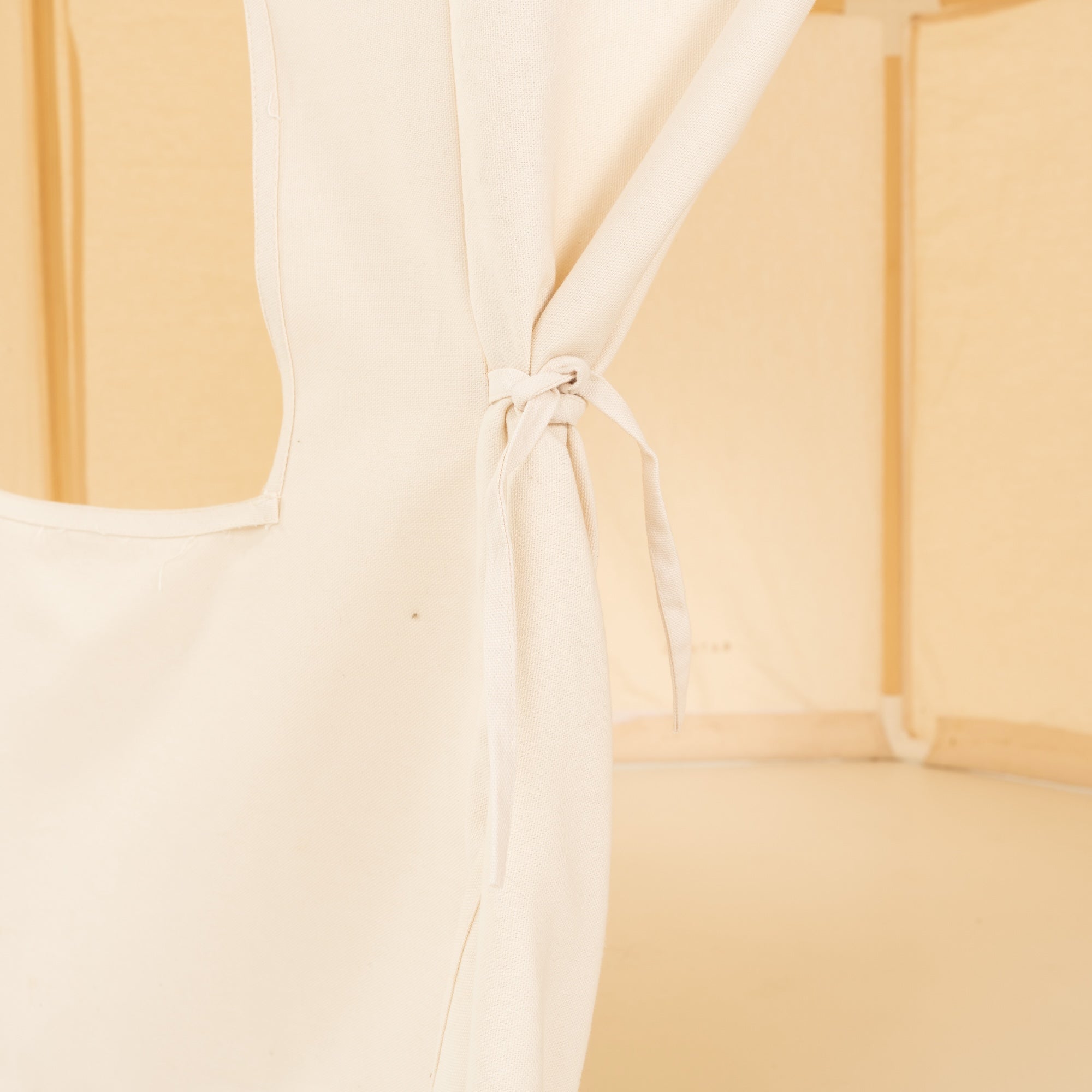 Ivory@Door tie detail on the Ivory Play Tent 