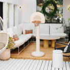 Ivory@Modern basketball hoop for toddlers styled in a home play space