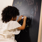 Beech@Reversible kids chalkboard and whiteboard with magnetic surface for play