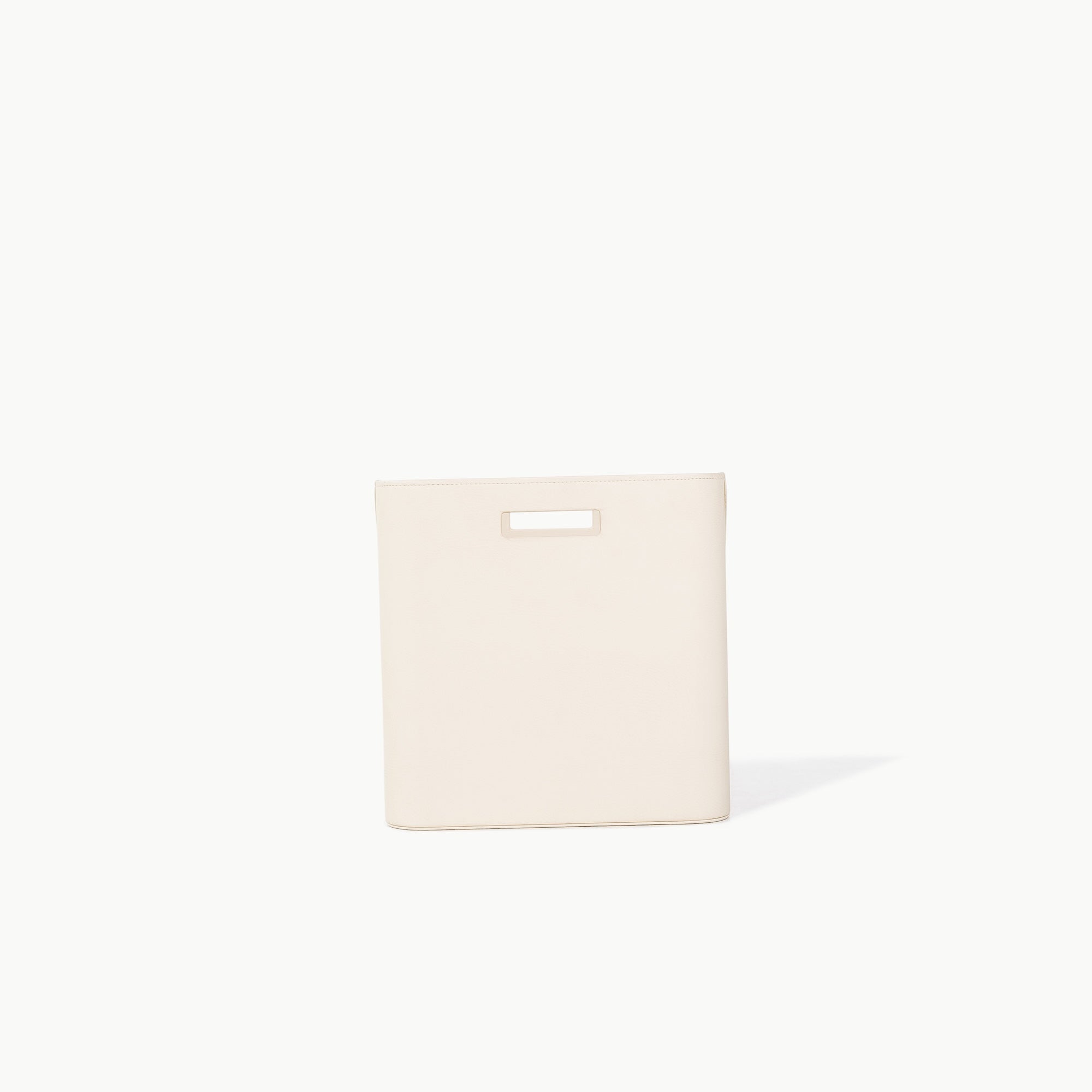 Ivory (on sale)@handle view of Medium Camel Storage Bin 
