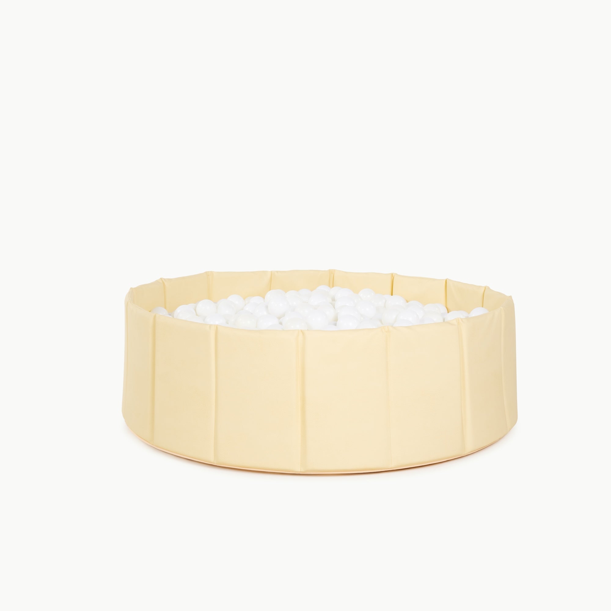 Mellow (on sale)@Premium ball pit close-up showing soft materials and neutral design