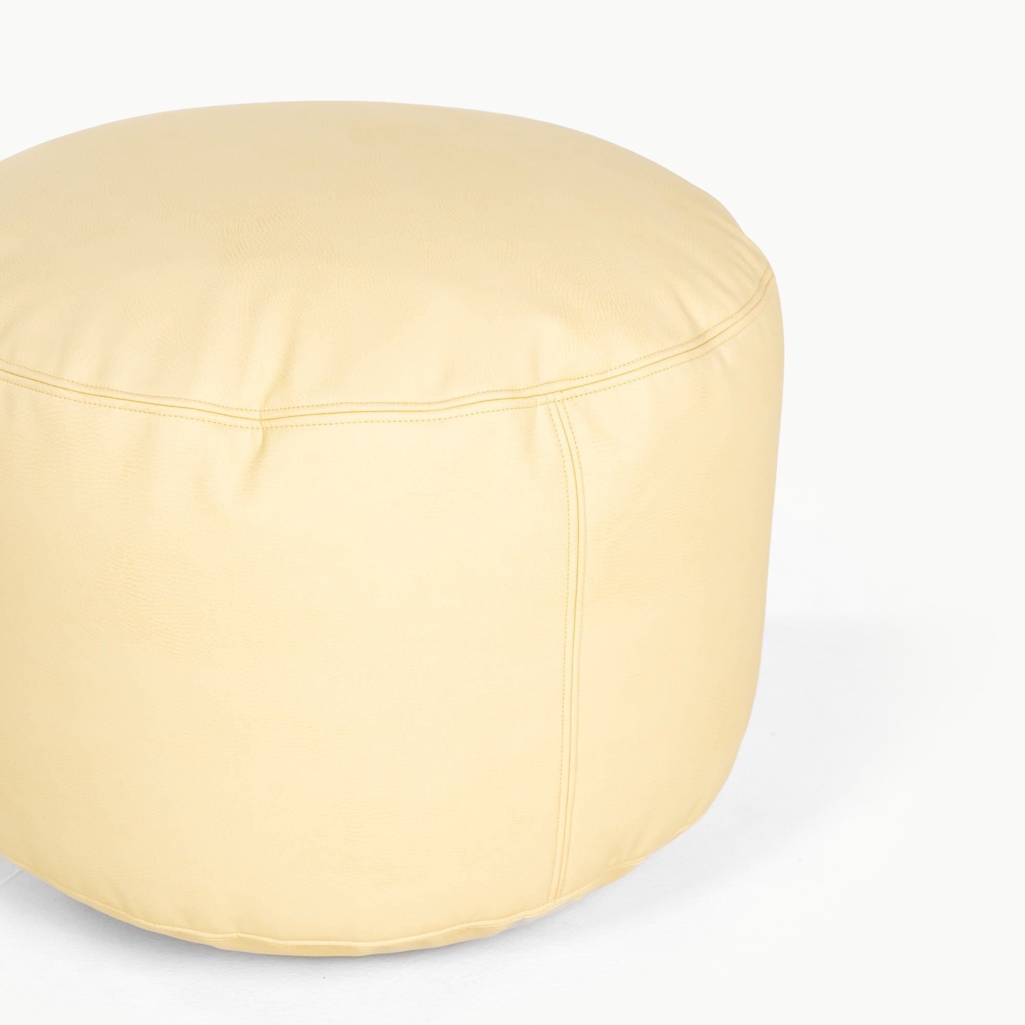 Mellow (on sale)@seam detail on circle pouf