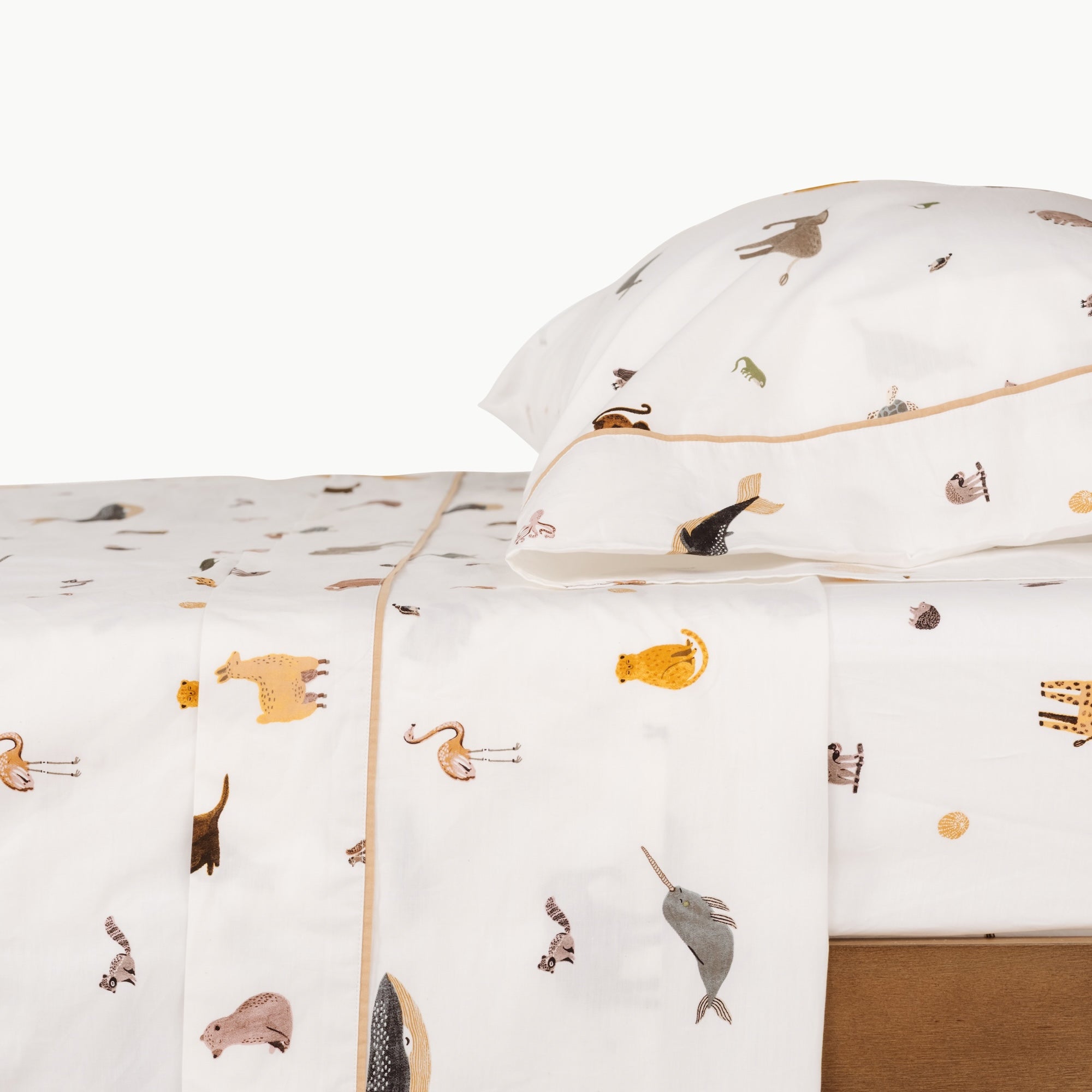 Menagerie@Child bedroom styled with cotton kids bedding sheets