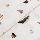 Menagerie@Kids cotton sheet set with playful illustrations