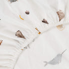 Menagerie@Kids cotton fitted sheet with playful printed design