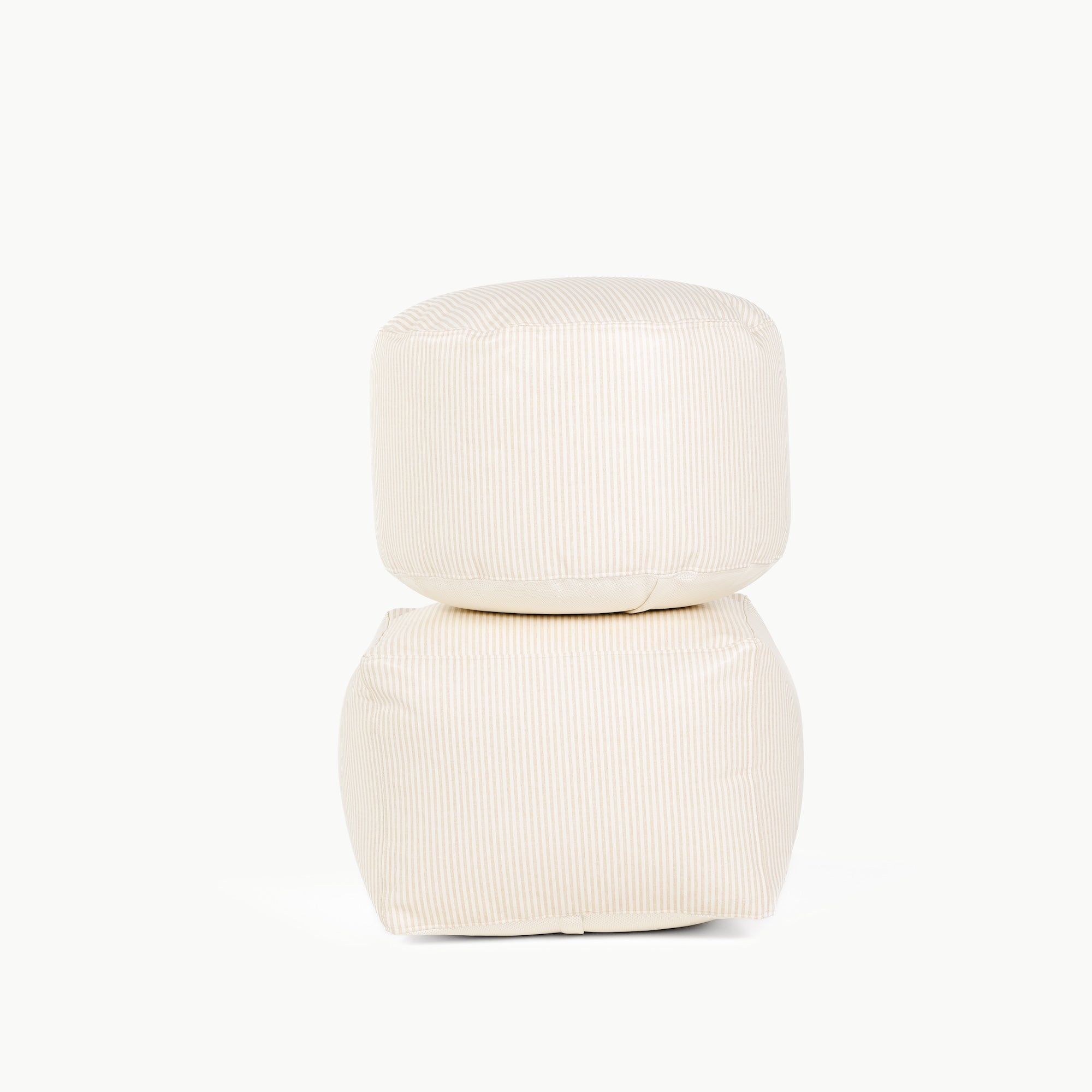 Pinstripe (on sale)@pinstripe collection image of poufs