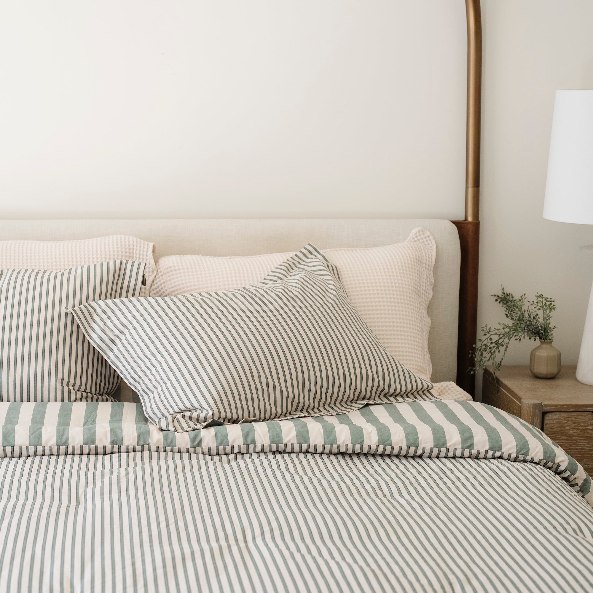 Agave Stripe@Child bedroom styled with cotton comforter set