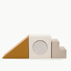 Saffron • Ivory • Stone Stripe • Millet (on sale)@detail image of saffron block playset