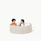 Stone Stripe@Stylish indoor ball pit for babies, toddlers, and young kids