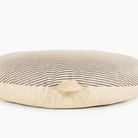 Stone Stripe / Circle@handle detail of the Stone Stripe Circle Floor Cushion
