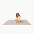 Stone Stripe (on sale) / Square@little girl playing on mat