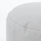 Pewter (on sale)@Seam detail on the Pewter Circle Pouf