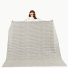 Stone Stripe / Square@Woman holding the Stone Stripe Maxi Mat