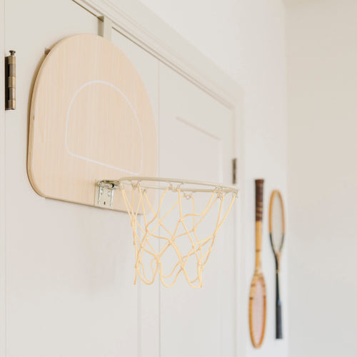 Ivory (on sale)@Doorway basketball hoop designed for indoor play at home
