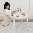 Camel (on sale)@Activity table styled in a shared living space for kids