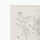 World Map@Dowel detail photo of the World Map Poster
