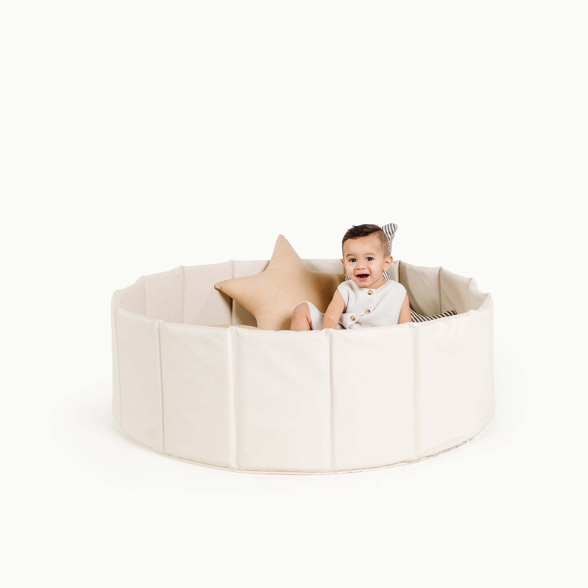 Ivory@Stylish indoor ball pit for babies, toddlers, and young kids