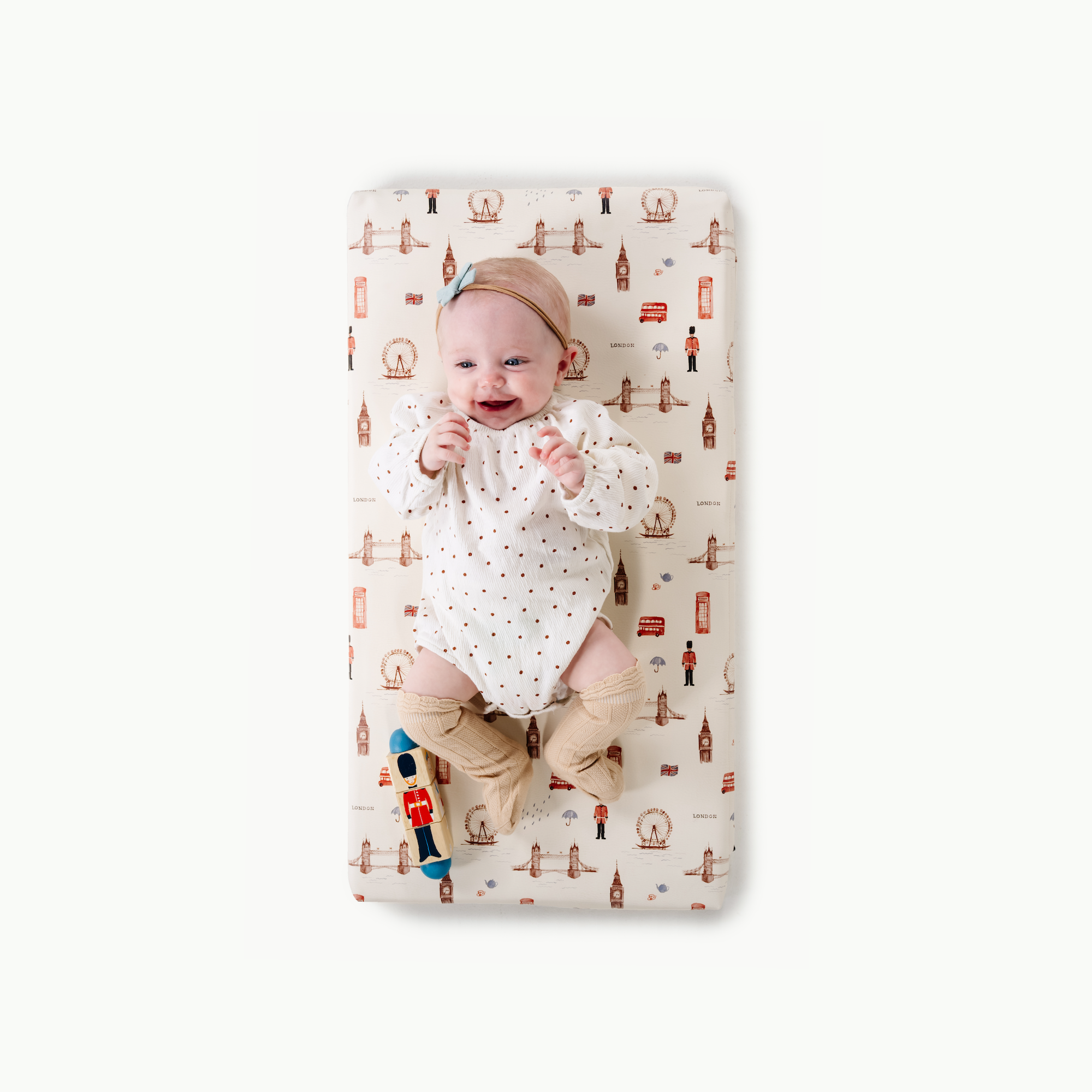 London (on sale)@overhead of baby on the london padded micro+