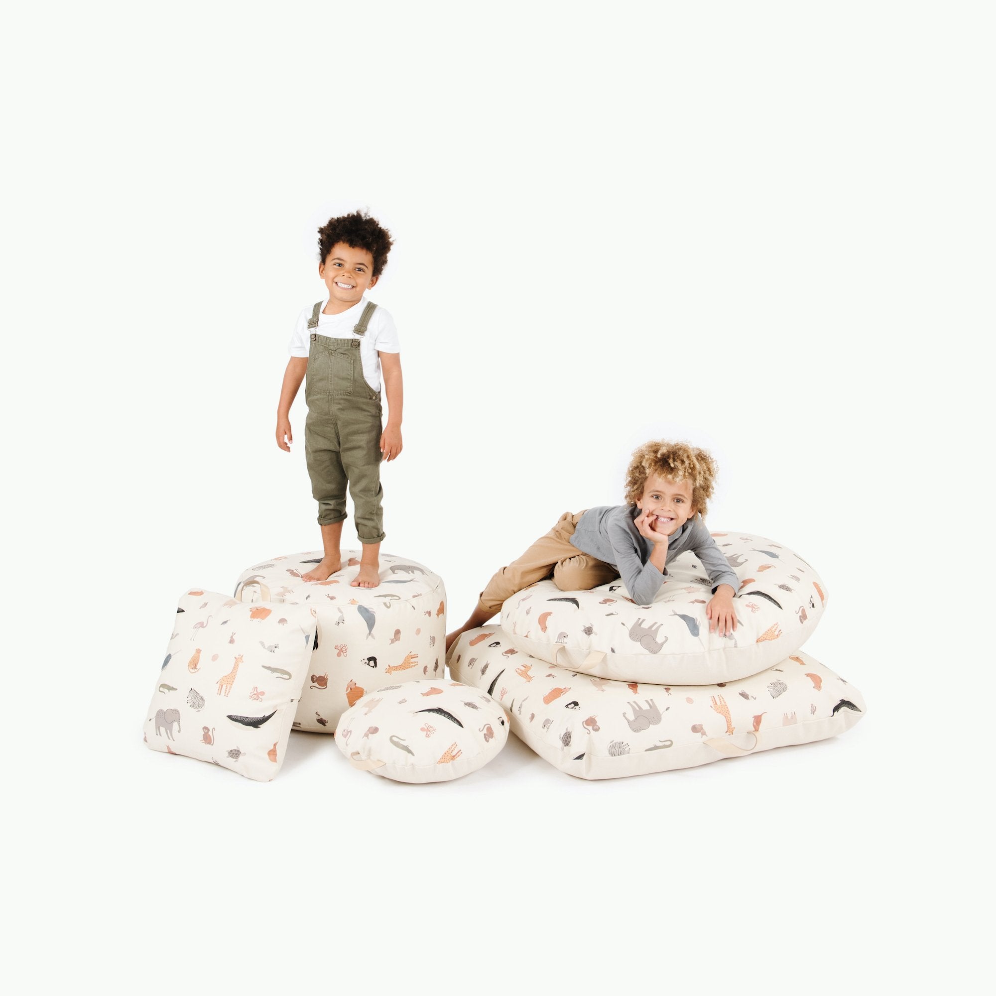 Menagerie (on sale)@Little kids laying on Menagerie products