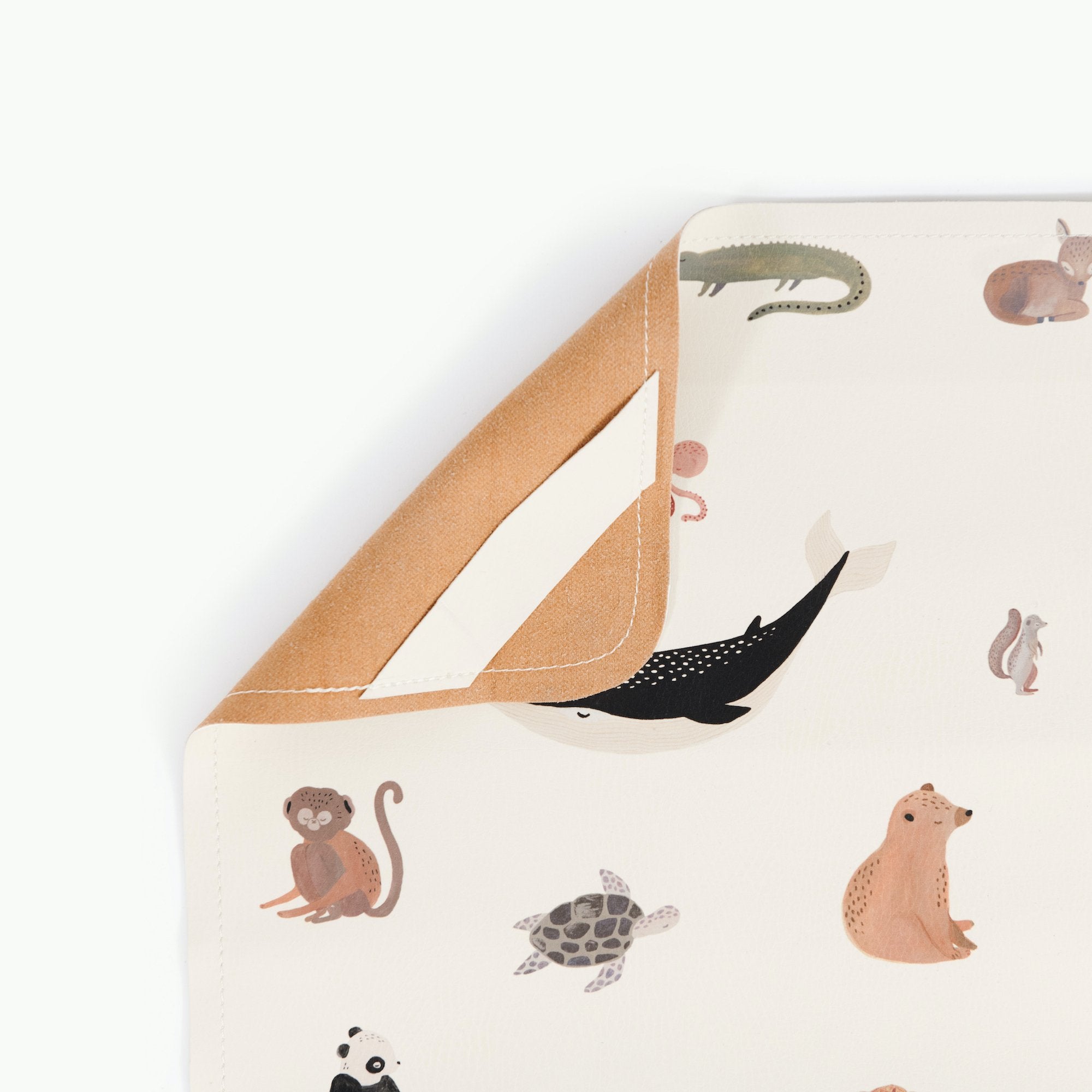 Menagerie@Hanging tab detail on the Menagerie Maxi Mat