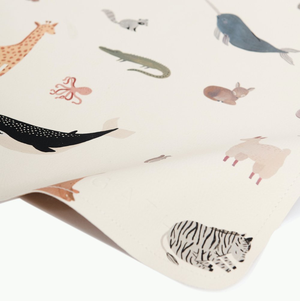 Menagerie@Gathre deboss detail on the Menagerie Maxi Mat