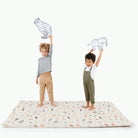 Menagerie (on sale)@Kids standing on Menagerie Padded Midi+