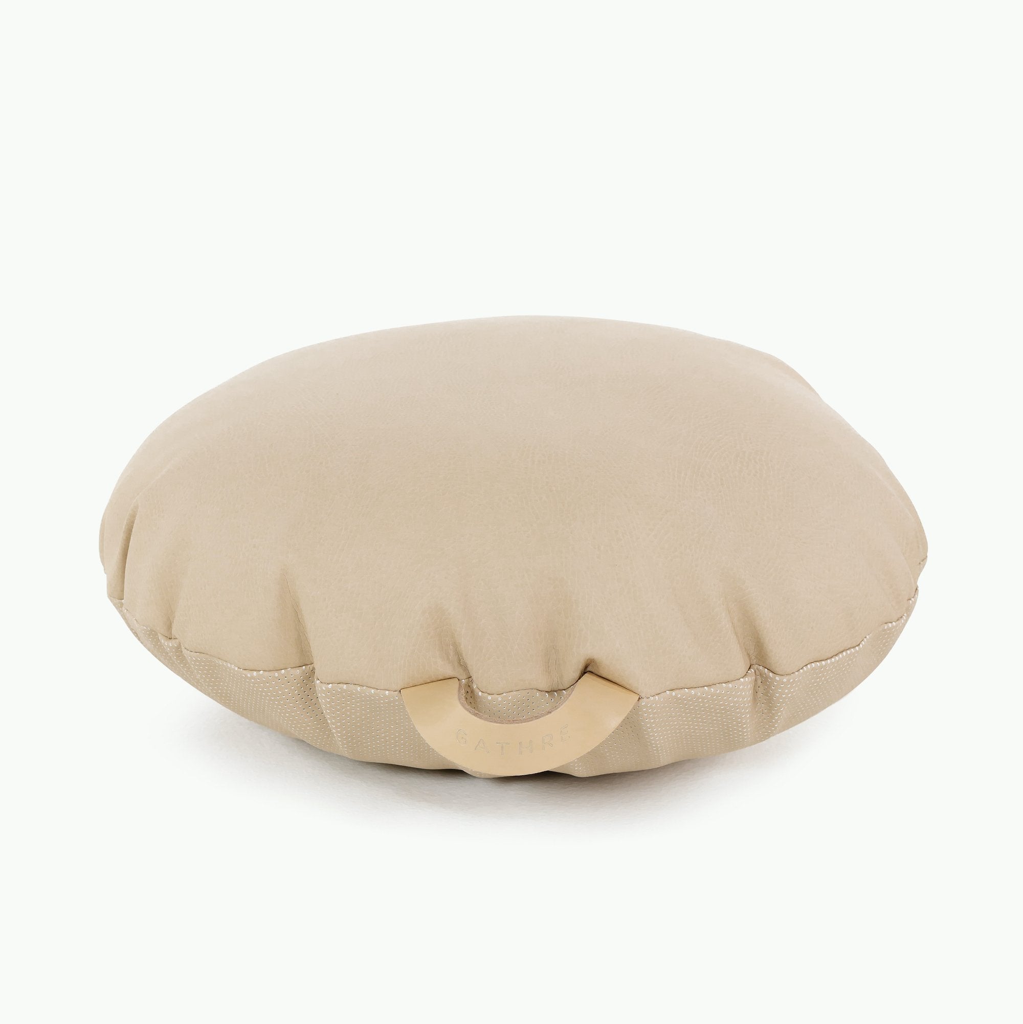 Millet (on sale)/ Circle@Gathre deboss detail on the Millet Mini Circle Floor Cushion