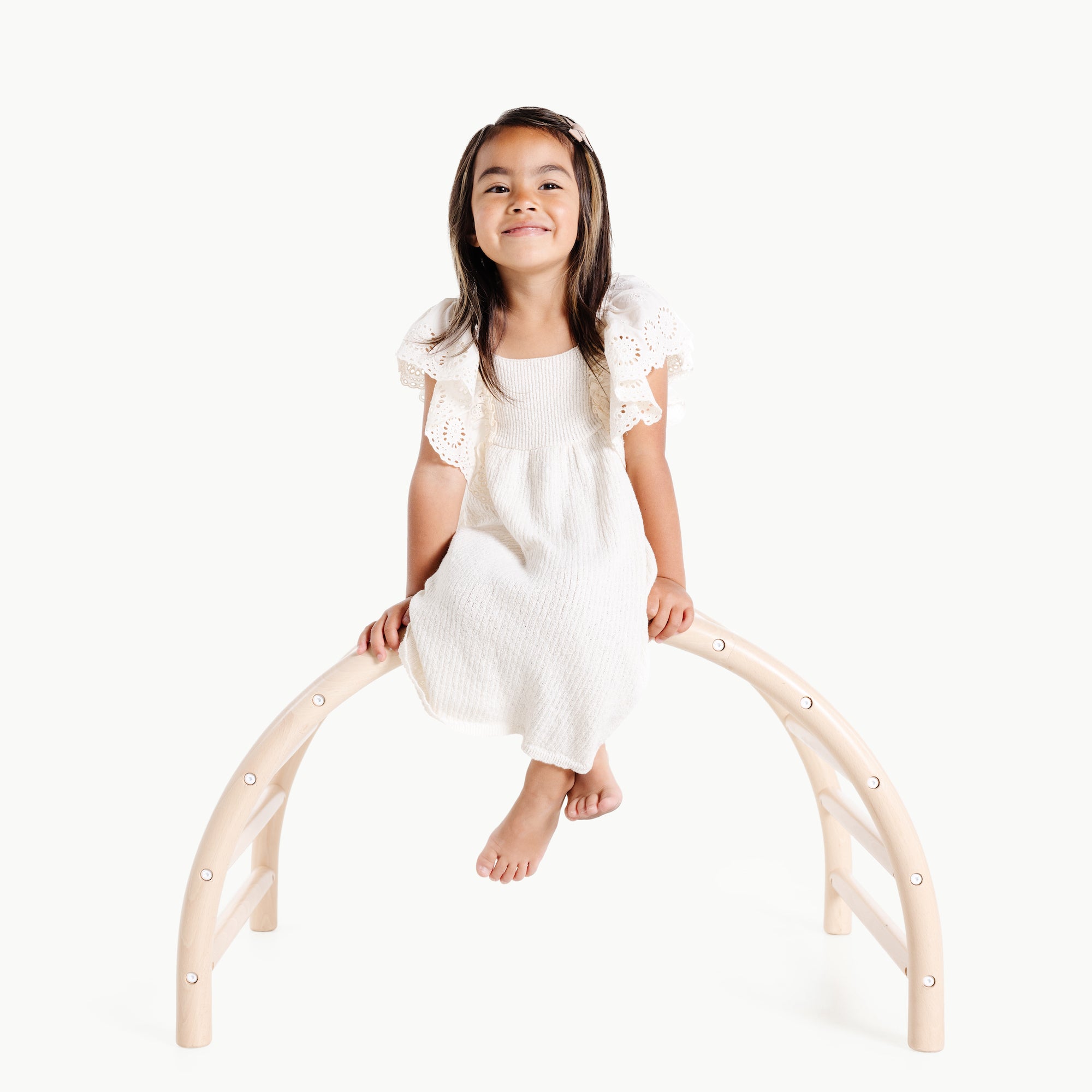 Beech (on sale)@Little kid sitting on the Play Gym