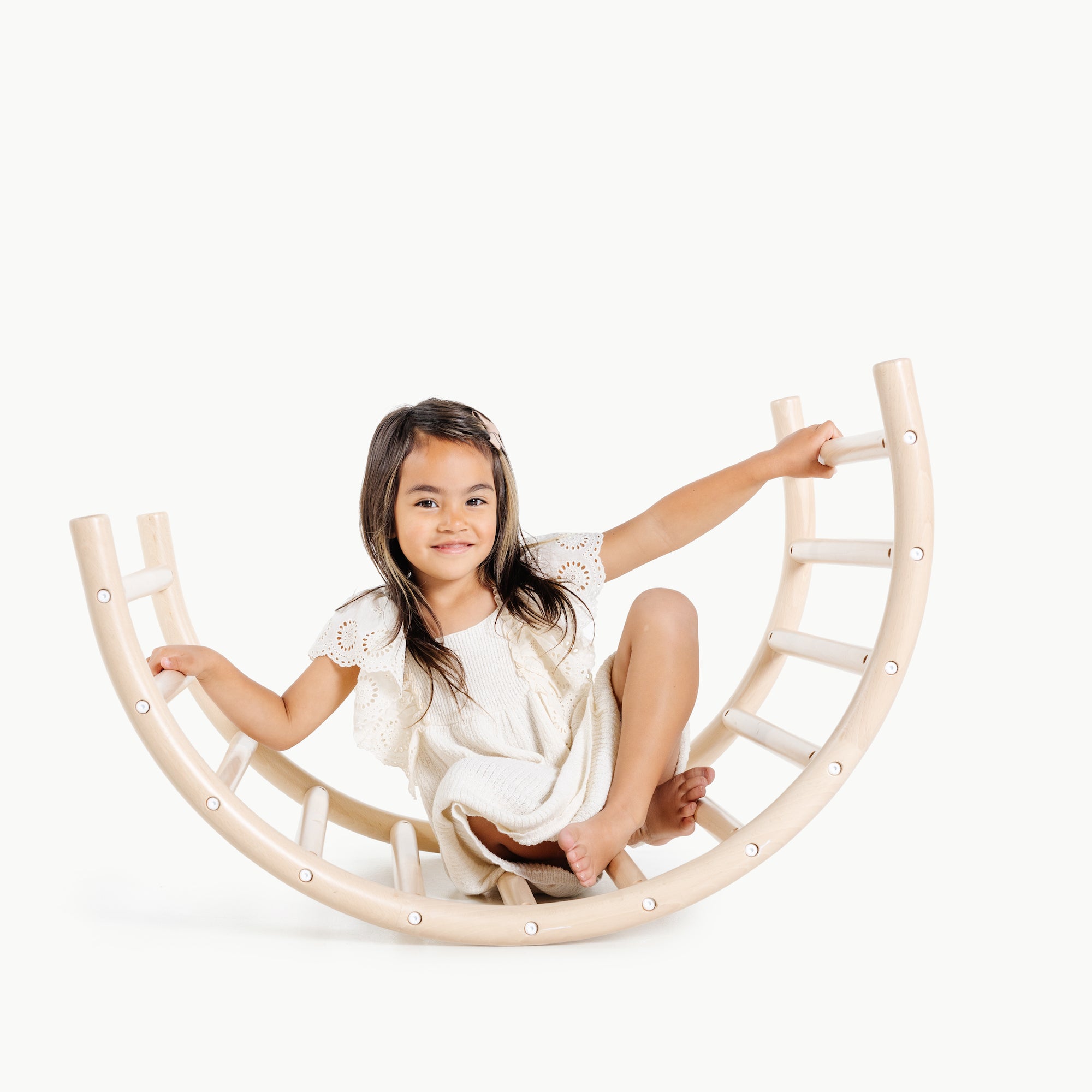 Beech (on sale)@Little kid playing with the Play Gym