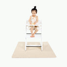 Wool (on sale)@Kid in highchair on the Wool Mini Mat