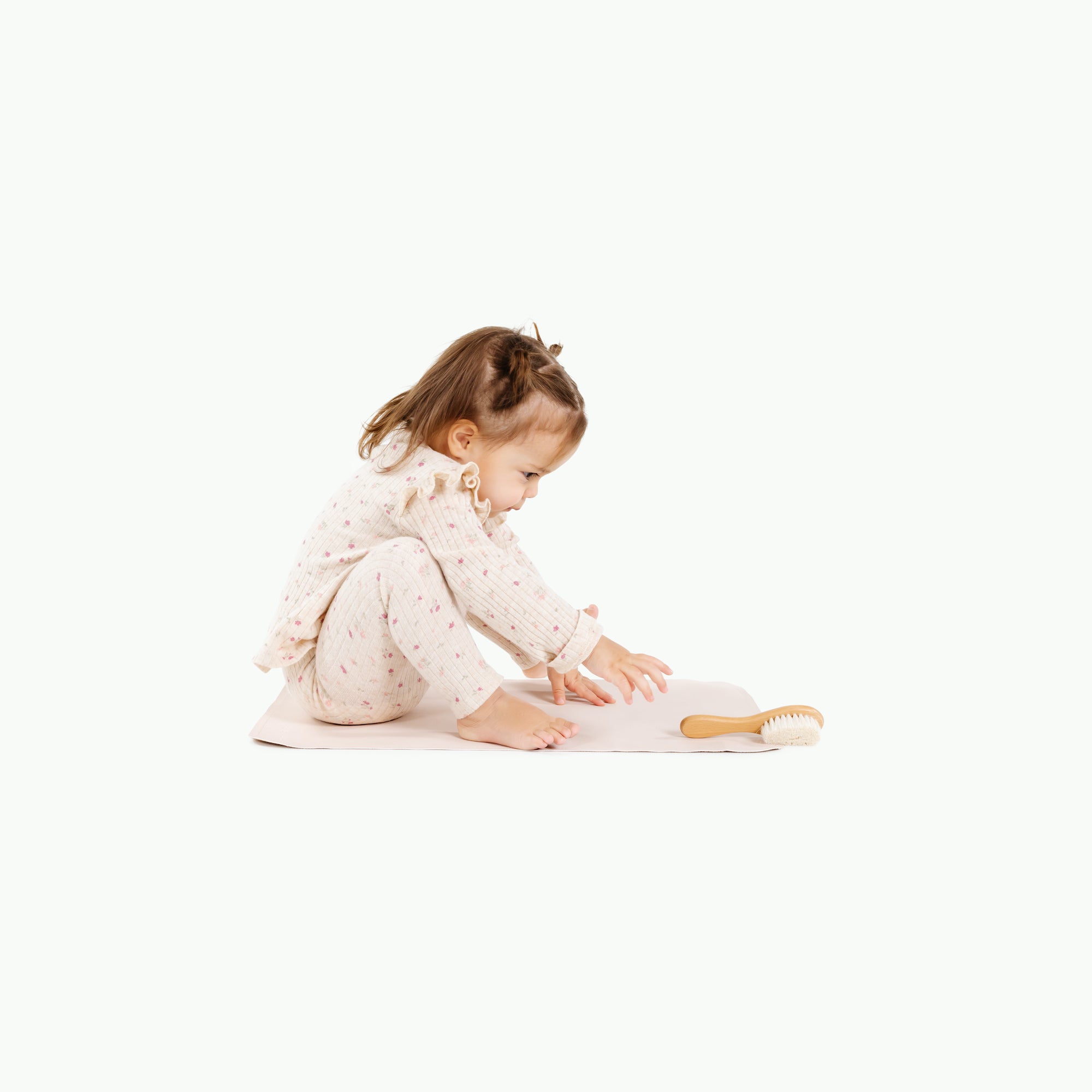 Belle@Little Girl on Belle Changing Mat
