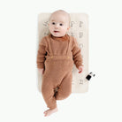 Alphabet@Overhead baby sitting on the Alphabet Micro mat