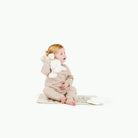 Fleurs@Baby sitting on the Fleurs Micro mat